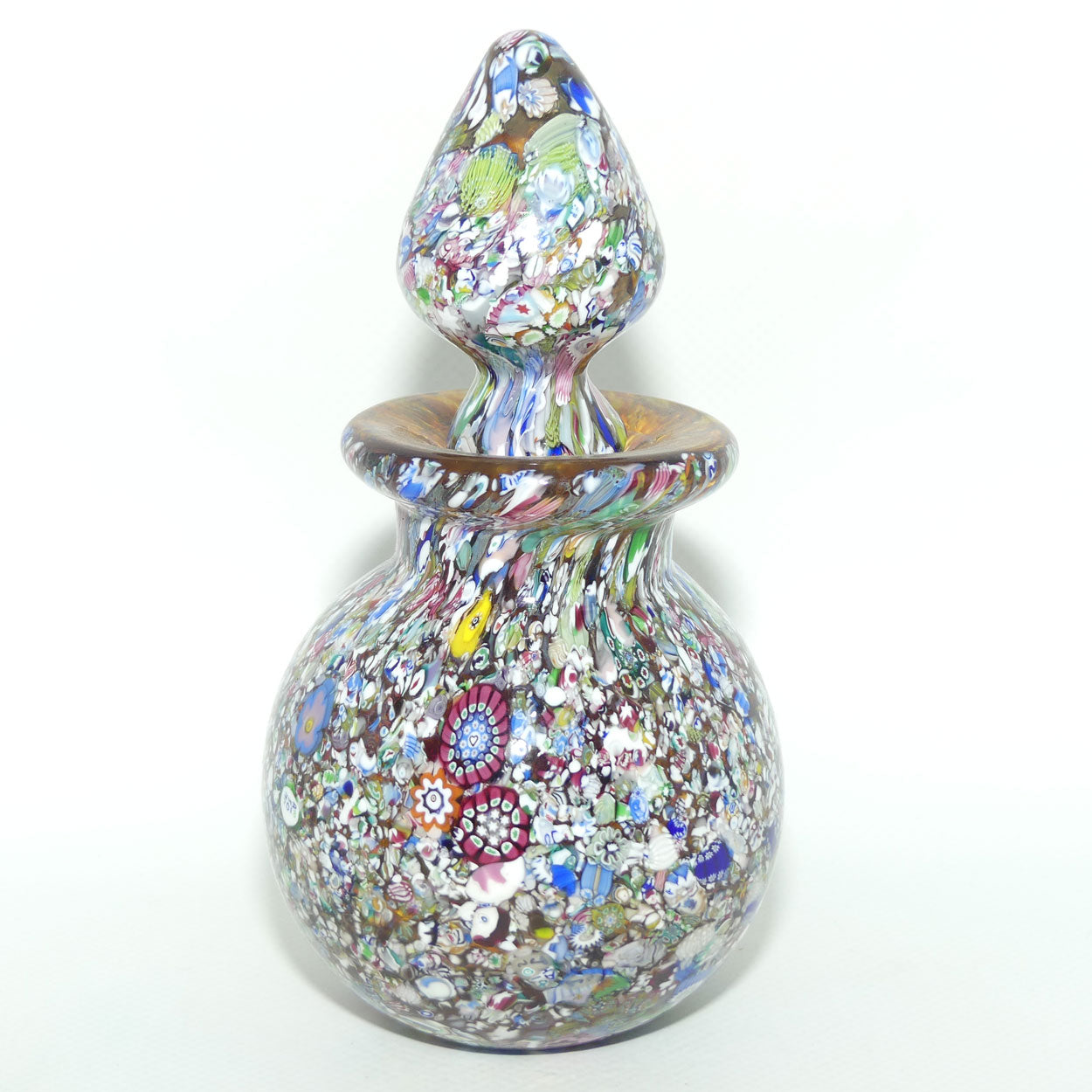 John Deacons Scotland Perfume Bottle Latticino End of Day | Amber