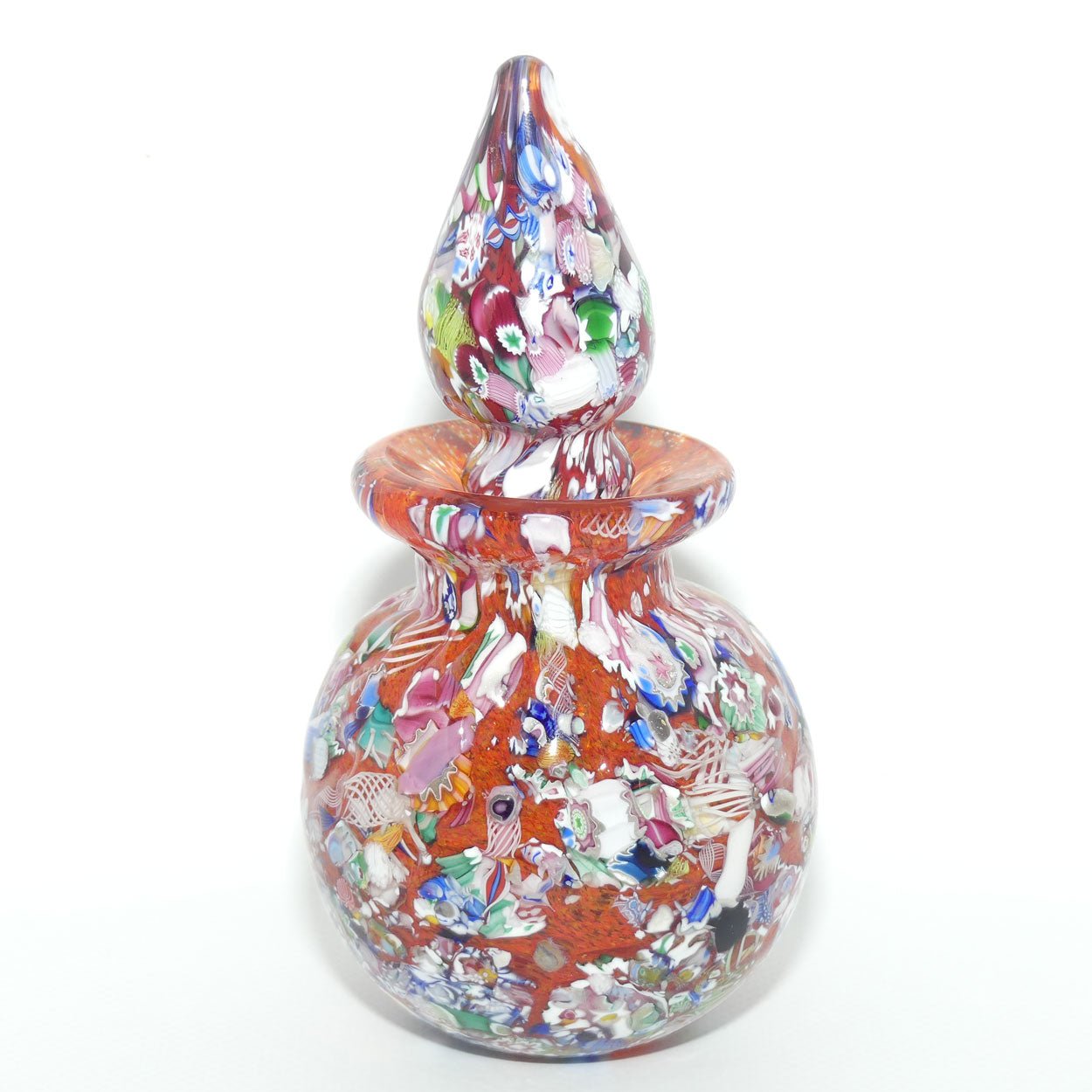 John Deacons Scotland Perfume Bottle Millefiori End of Day | Orange