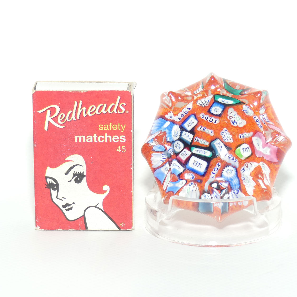 John Deacons Scotland Its a Date small paperweight | Orange