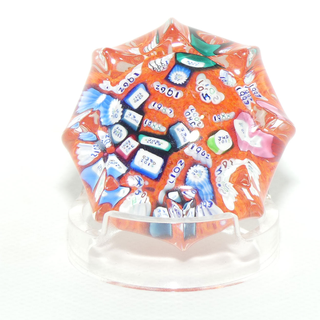 John Deacons Scotland Its a Date small paperweight | Orange