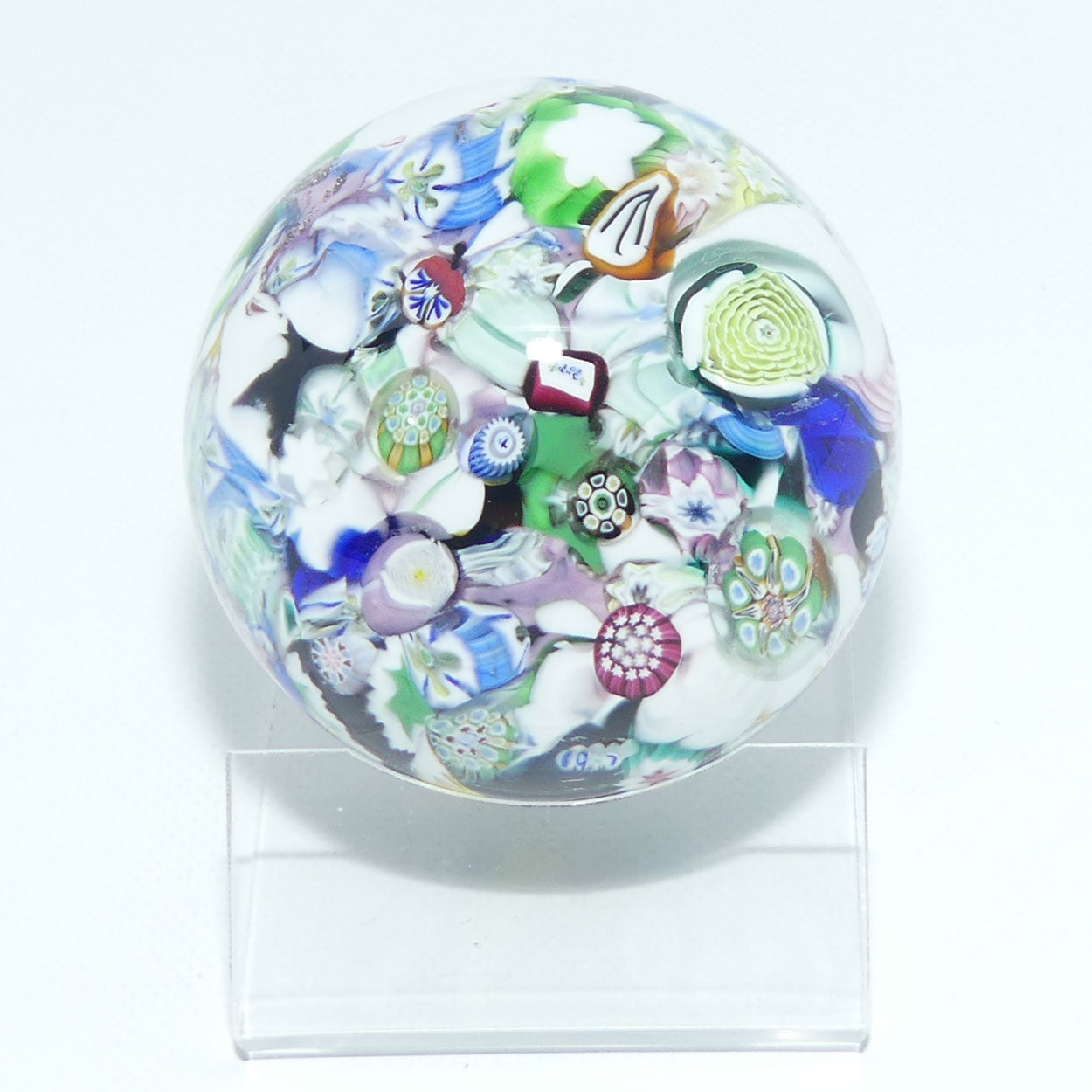 John Deacons Scotland EOD Scramble Millefiori paperweight