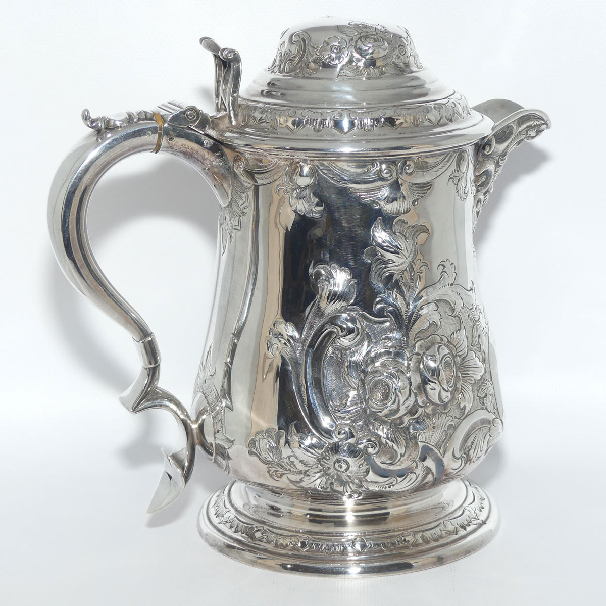 Martin Hall & Co EPGS floral decorated lidded jug