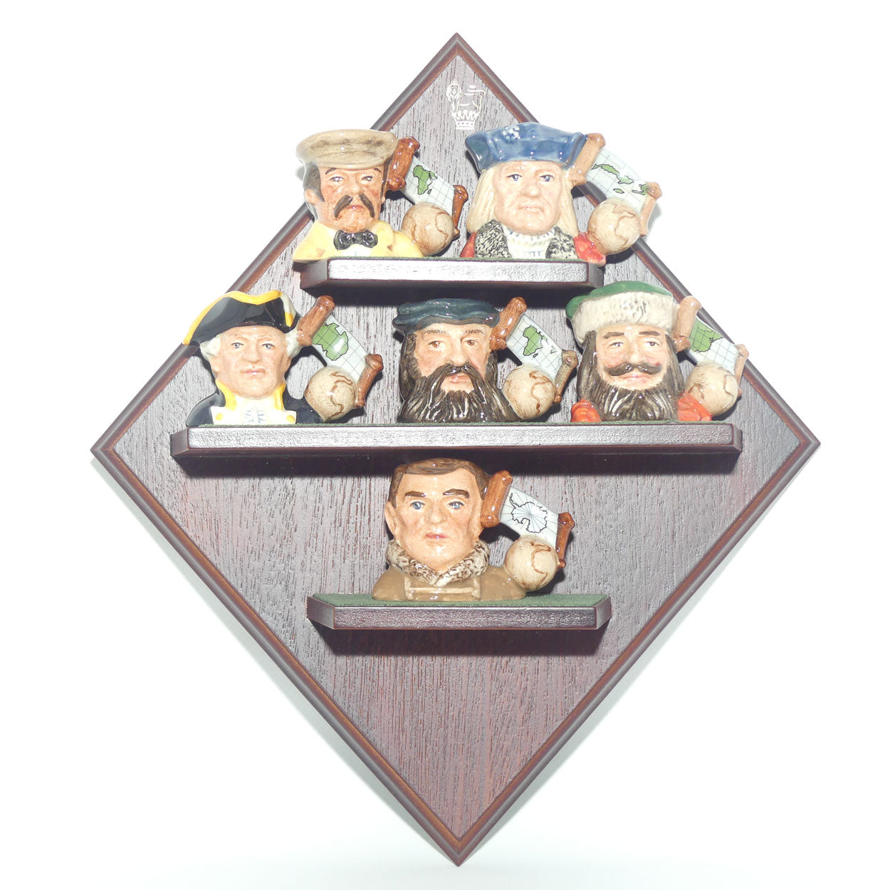 D7081 - D7086 Royal Doulton tiny character jug set | Explorers