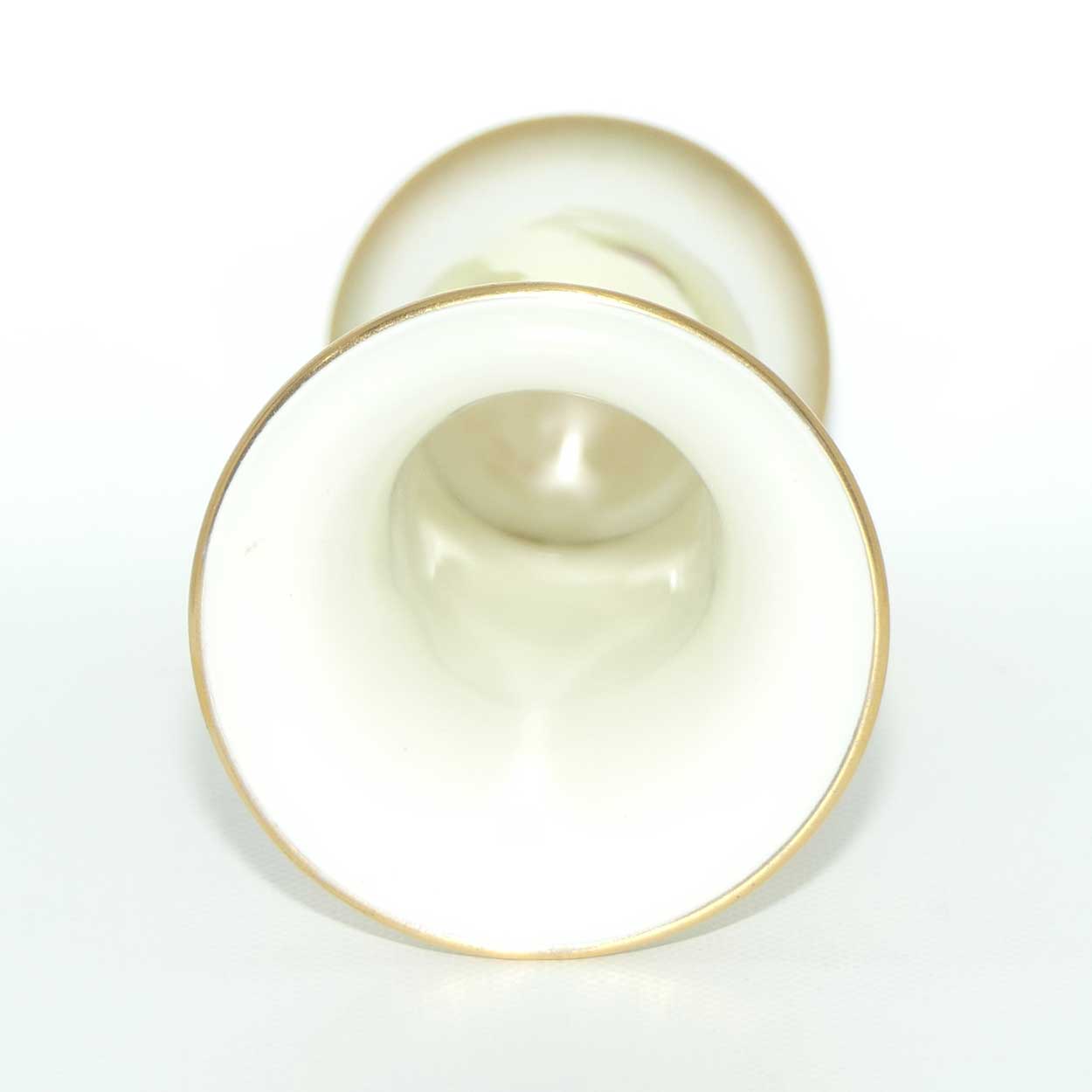 Royal Worcester hand painted and gilt Roses trumpet vase (Fairsey)