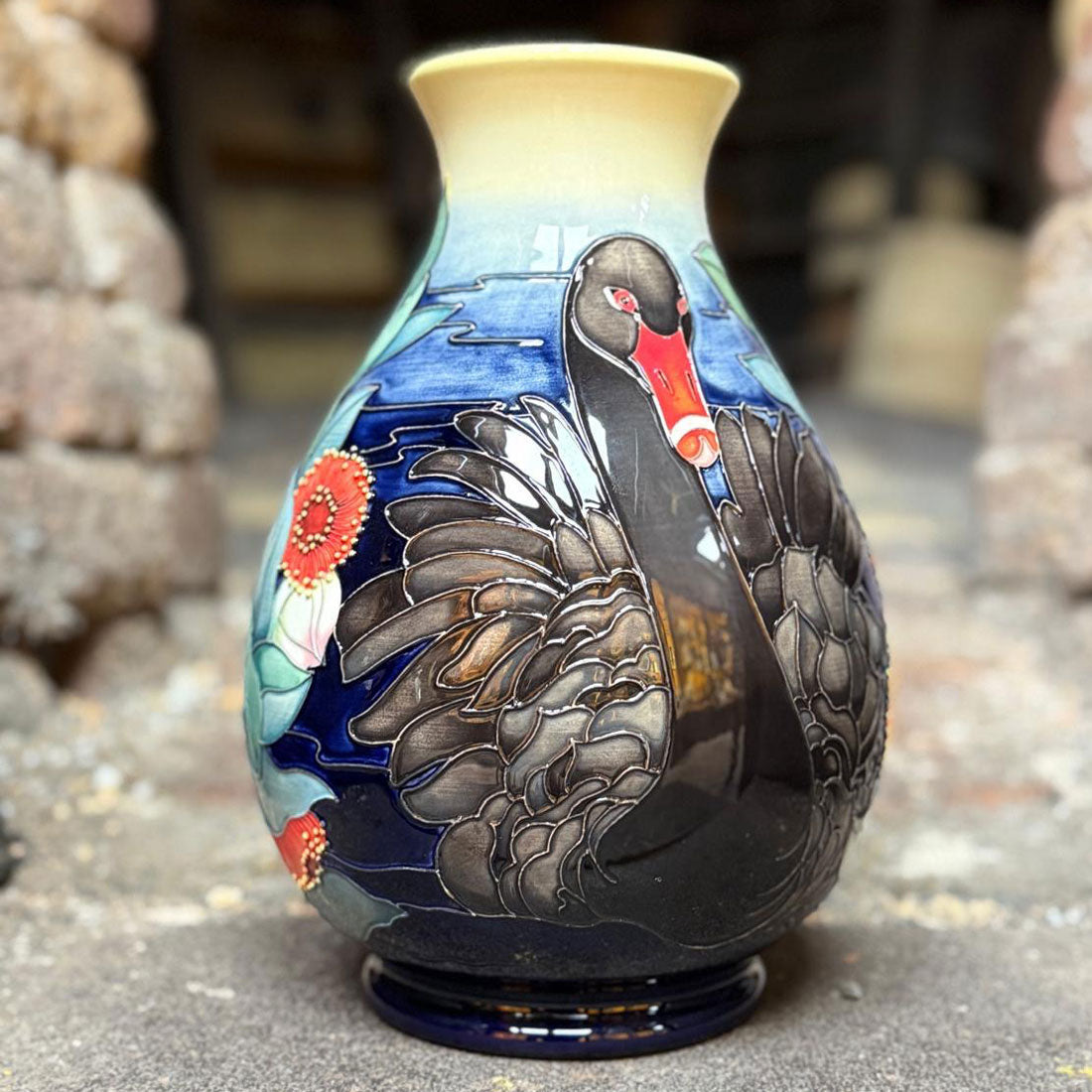 Moorcroft Australian Exclusive Graceful Waters vase | Shape 7/10 | LE25