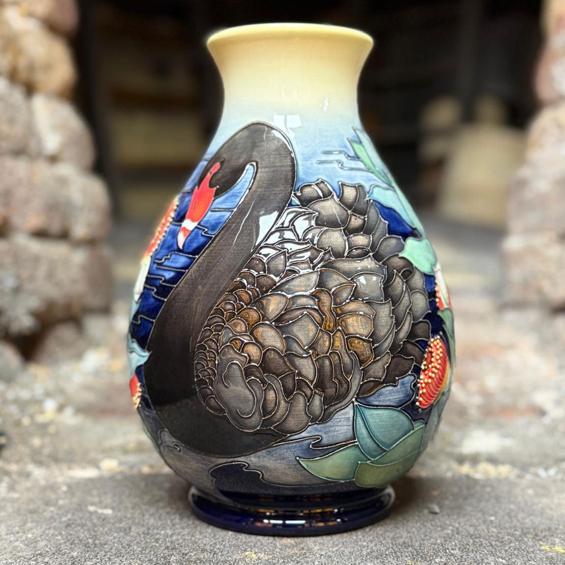 Moorcroft Australian Exclusive Graceful Waters vase | Shape 7/10 | LE25