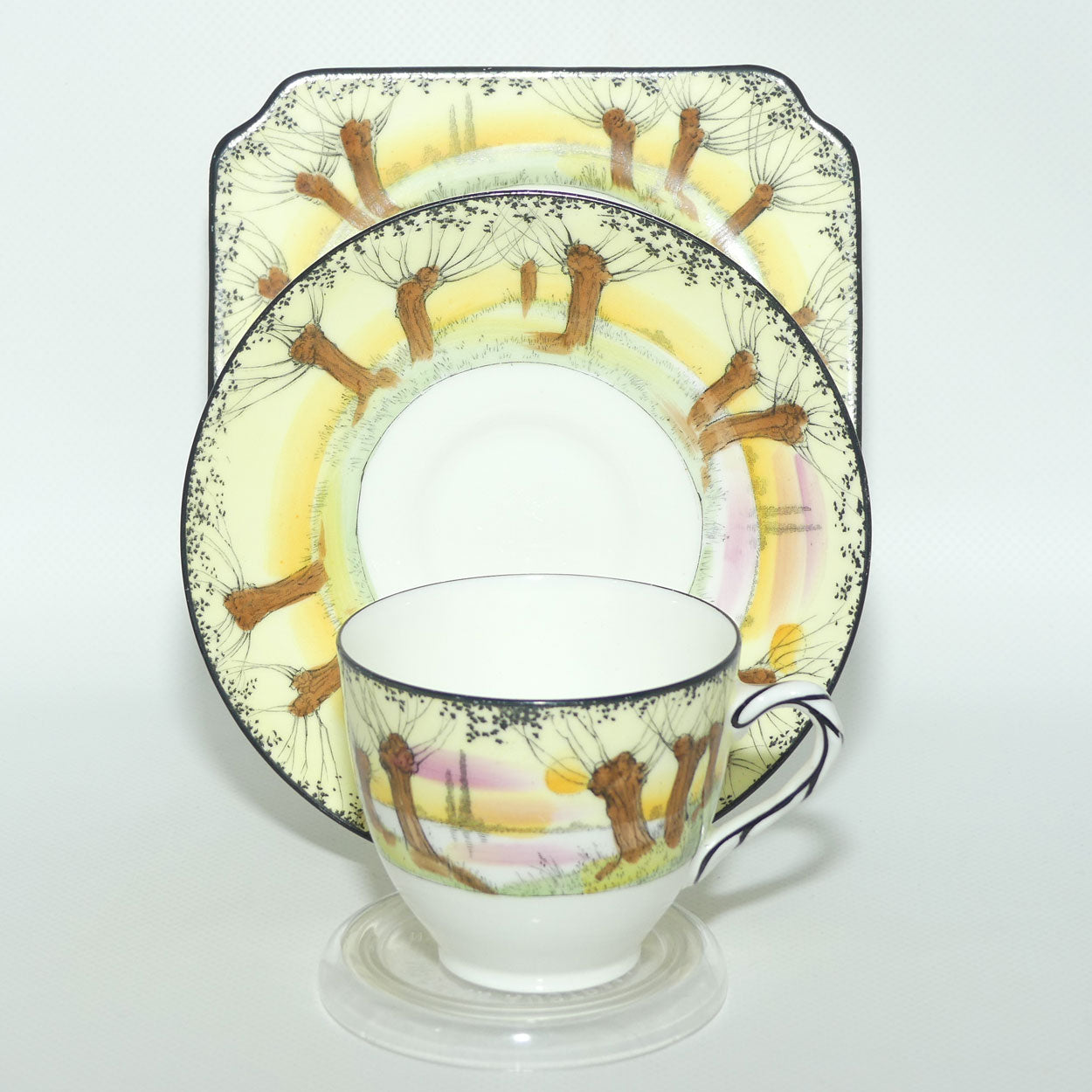 Royal Doulton Pollard Willow tea trio | H2585