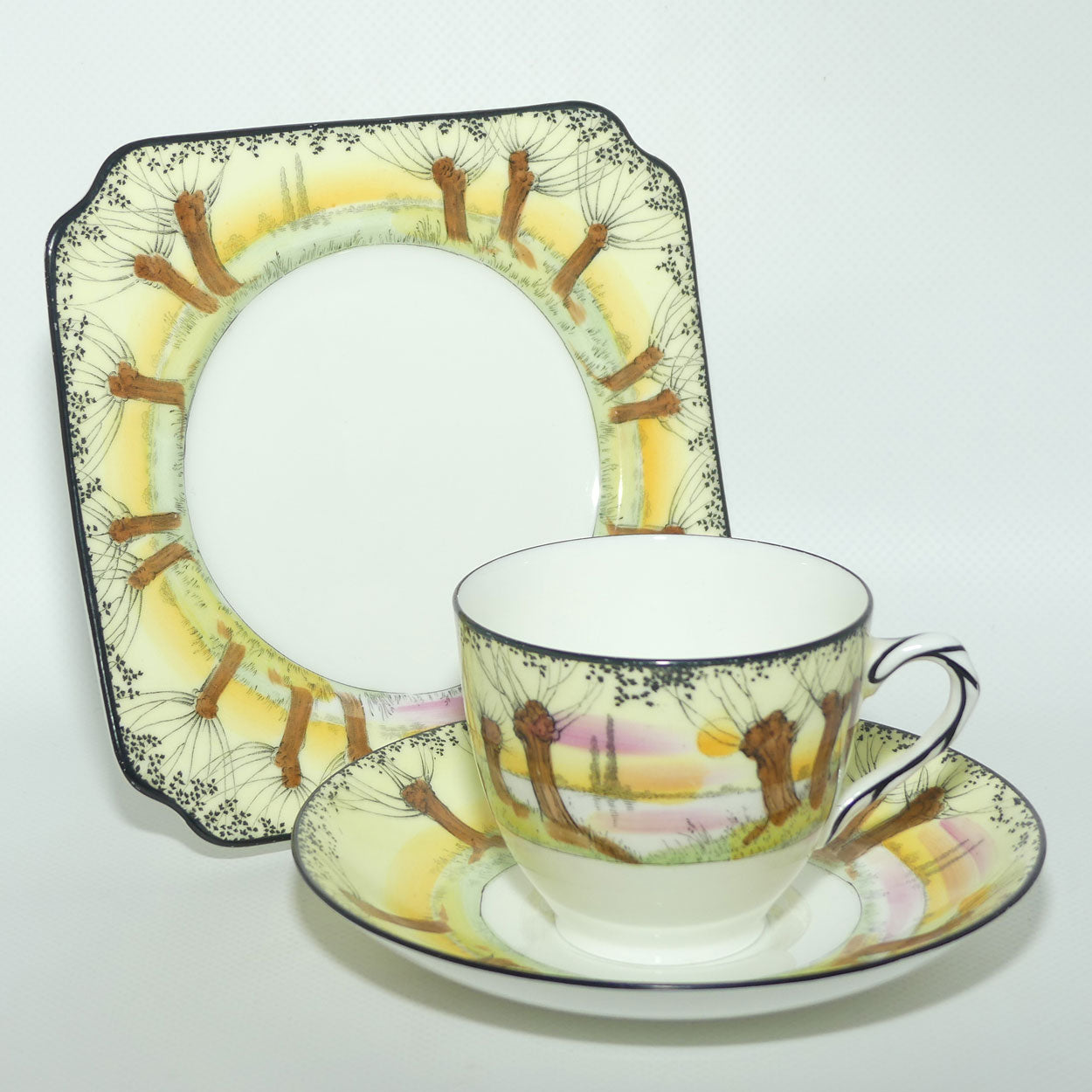 Royal Doulton Pollard Willow tea trio | H2585