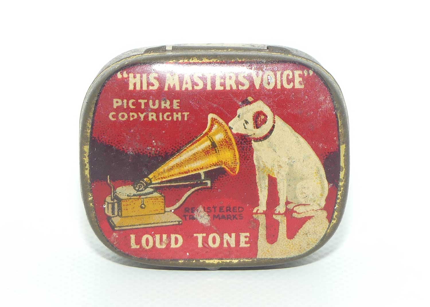 His Master's Voice HMV gramophone needle tin | LOUD tone