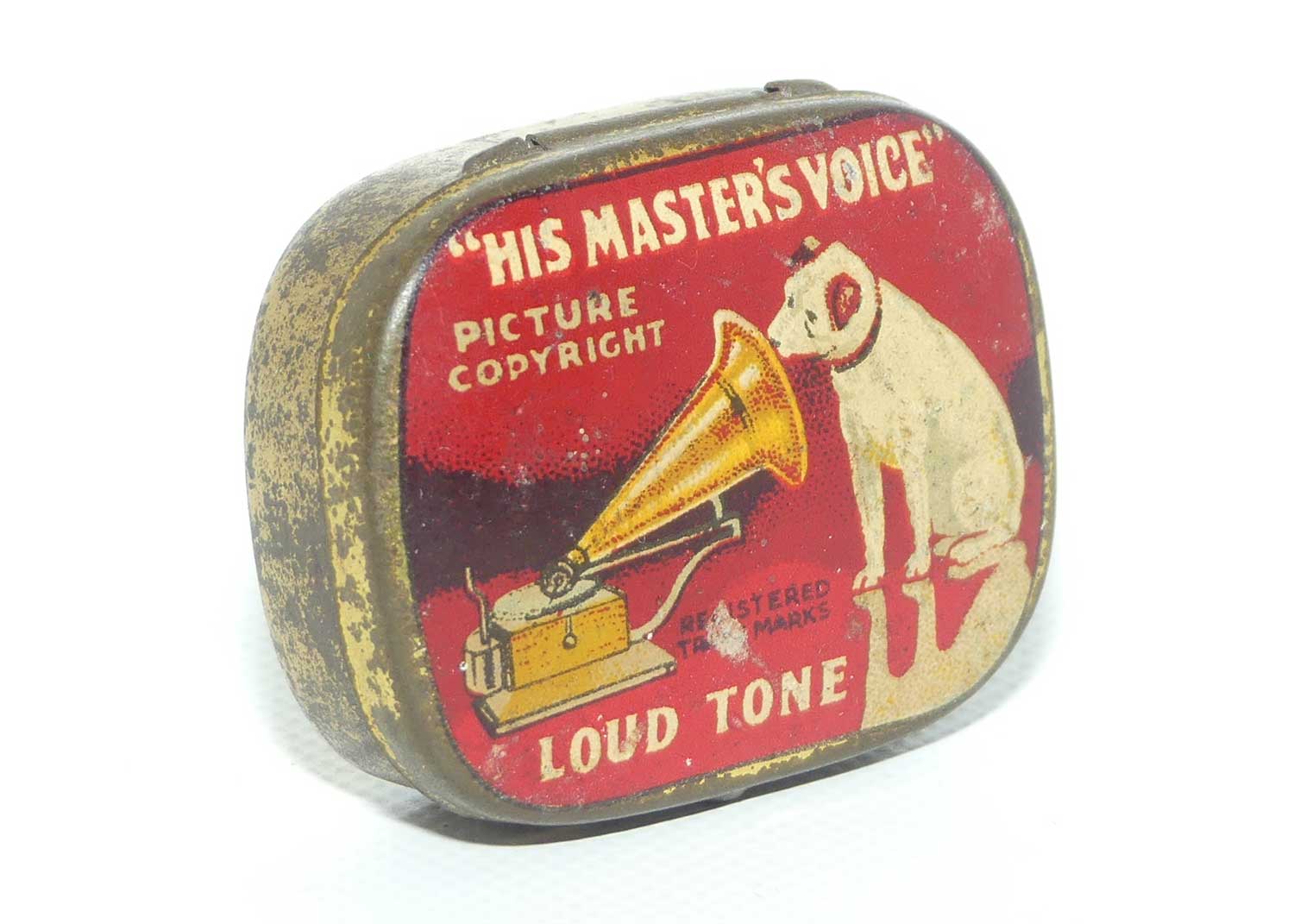 His Master's Voice HMV gramophone needle tin | LOUD tone