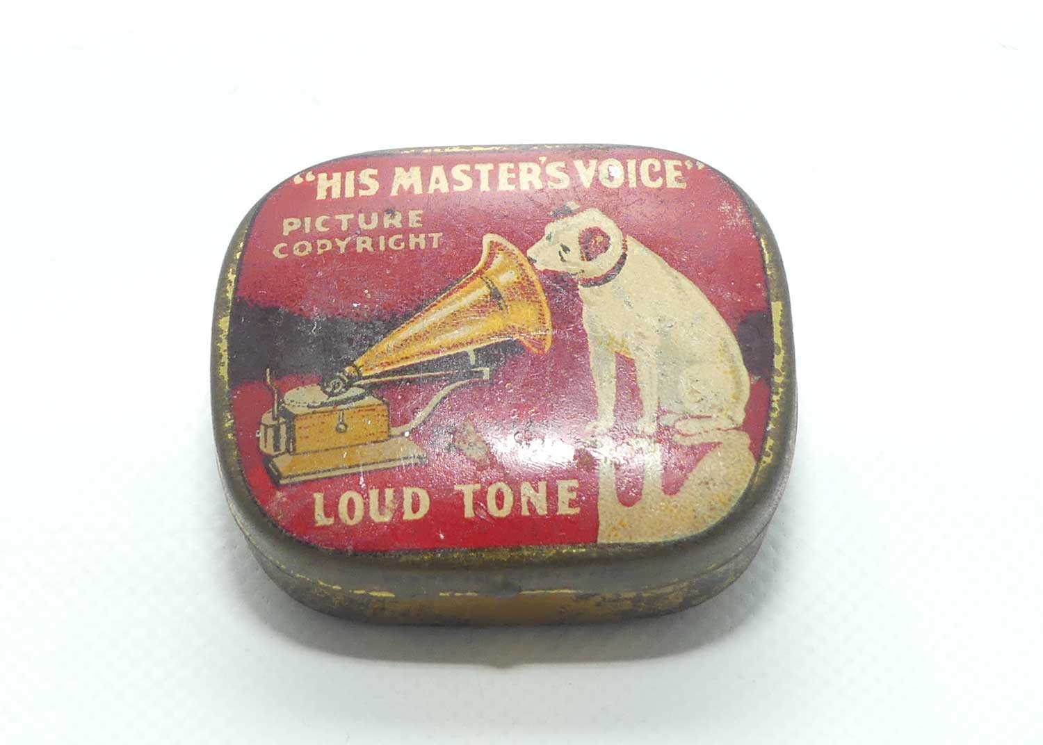 His Master's Voice HMV gramophone needle tin | LOUD tone