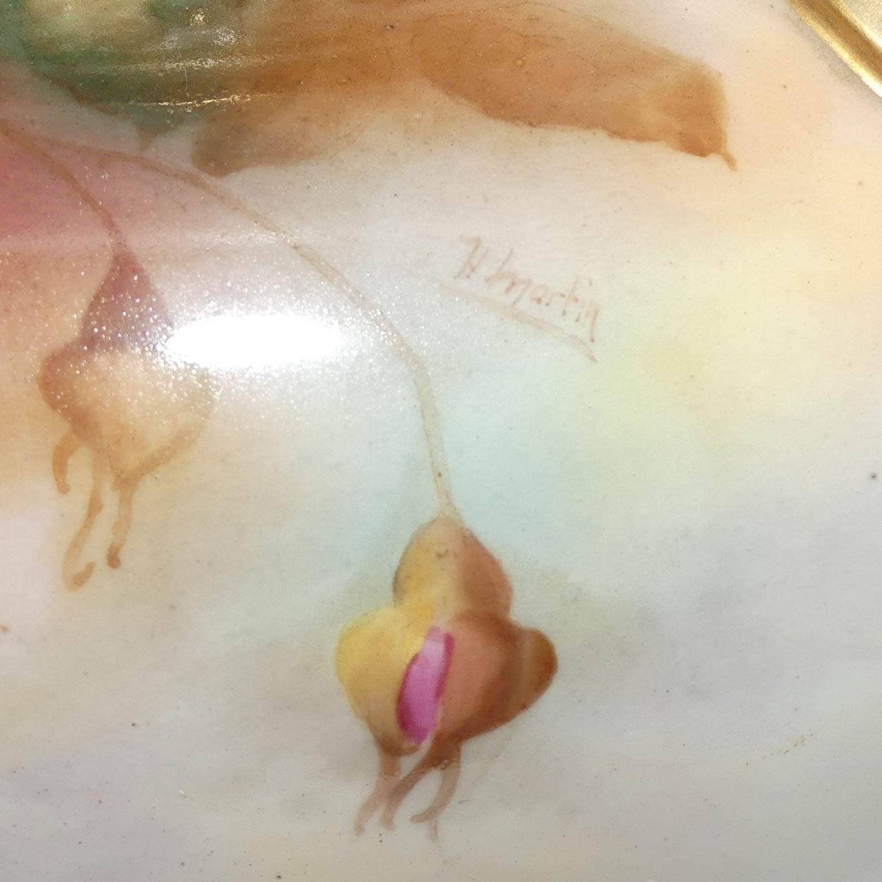 Royal Worcester Twin Handle Hadley Rose Jardiniere with pierced gallery | Harry Martin