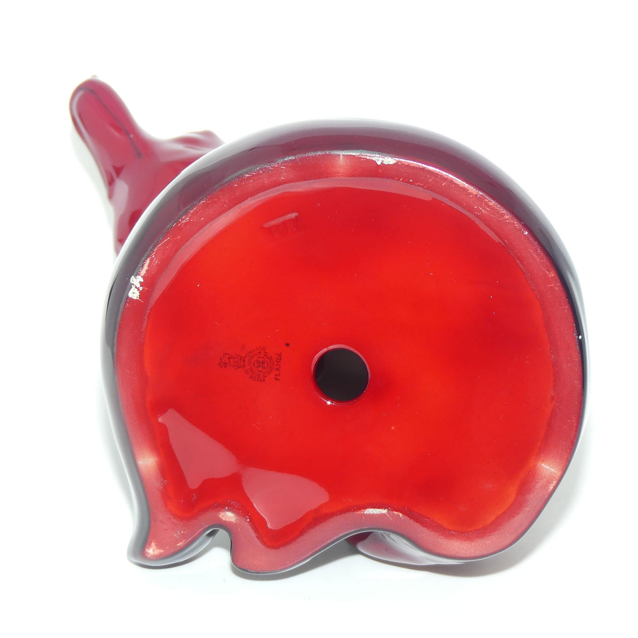 HN0130 Royal Doulton Flambe Seated Fox | Large | Dated 1947 | #2