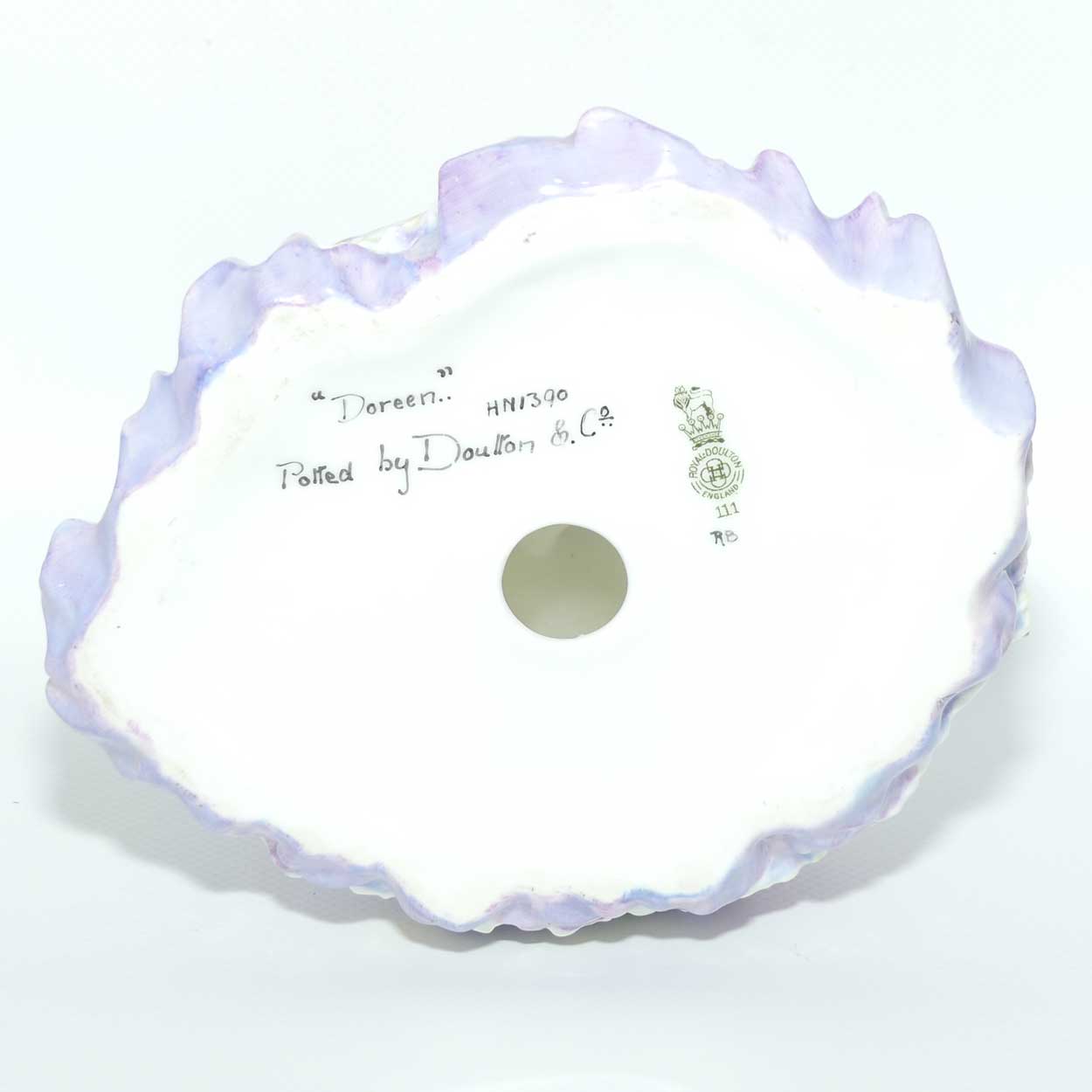 HN1390 Royal Doulton figure Doreen | Lavender | Potted by Doulton and Co
