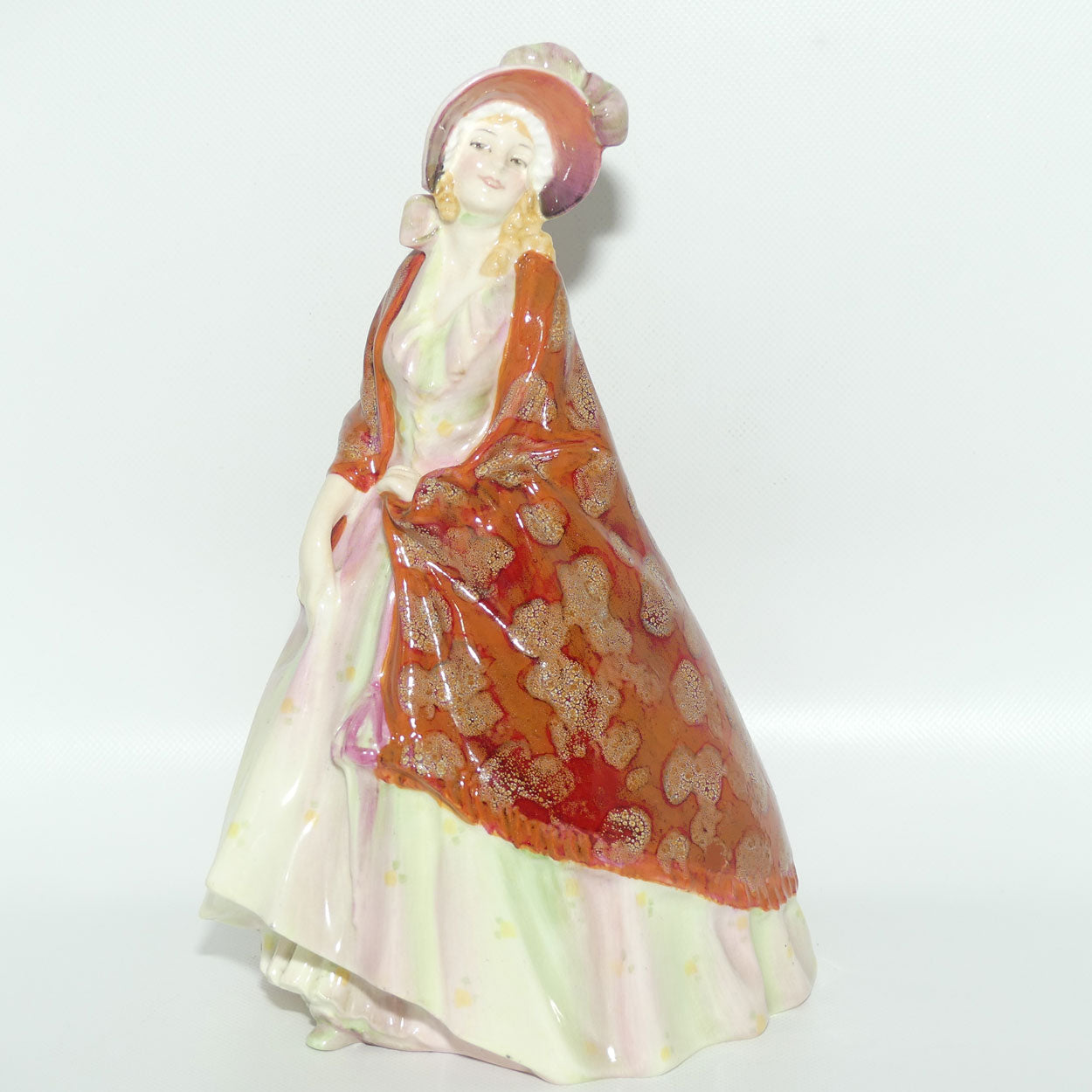 HN1392 Royal Doulton figure Paisley Shawl | Floral | Potted by Doulton and Co