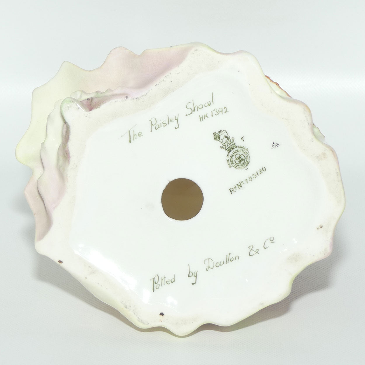 HN1392 Royal Doulton figure Paisley Shawl | Floral | Potted by Doulton and Co