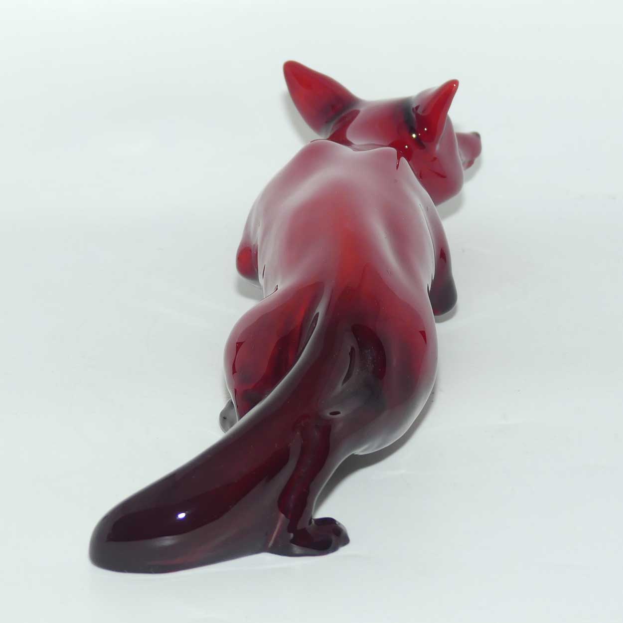 HN0147A Royal Doulton Flambe Stalking Fox | Large | signed Noke