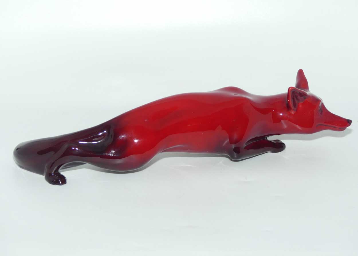 HN0147A Royal Doulton Flambe Stalking Fox | Large | signed Noke
