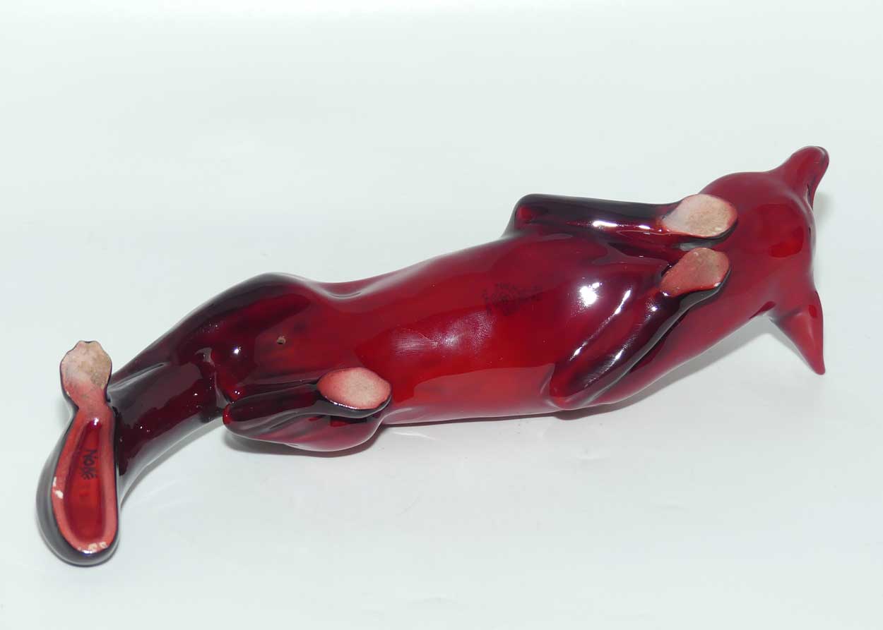 HN0147A Royal Doulton Flambe Stalking Fox | Large | signed Noke