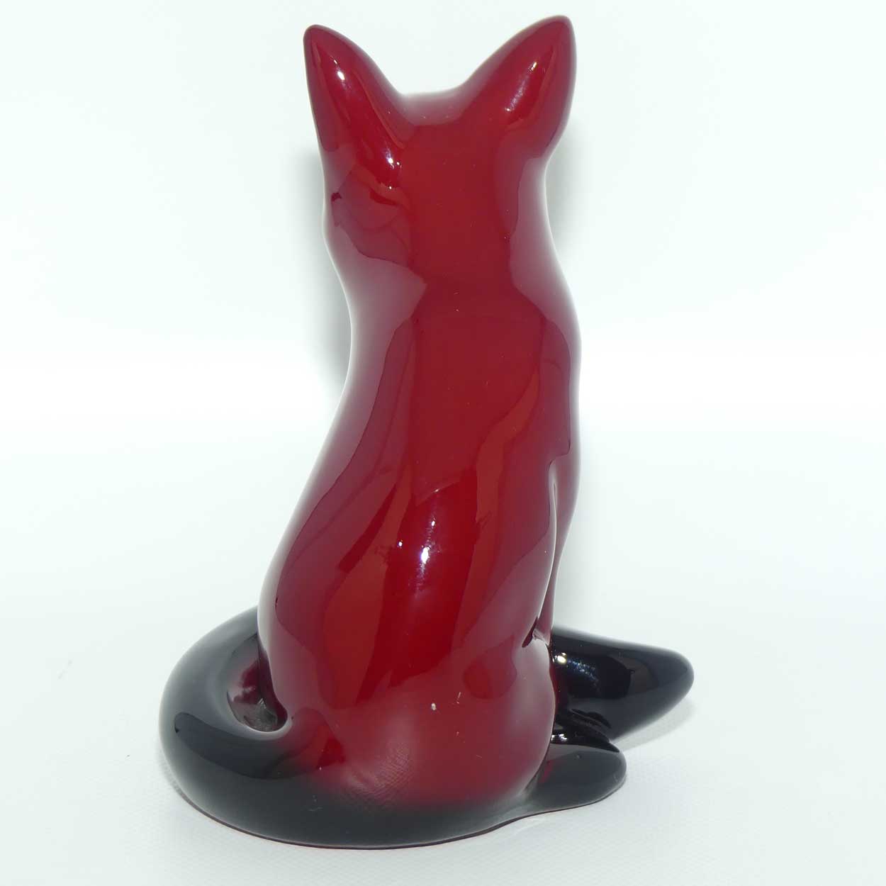 HN0147B Royal Doulton Flambe Seated Fox | Small | early version