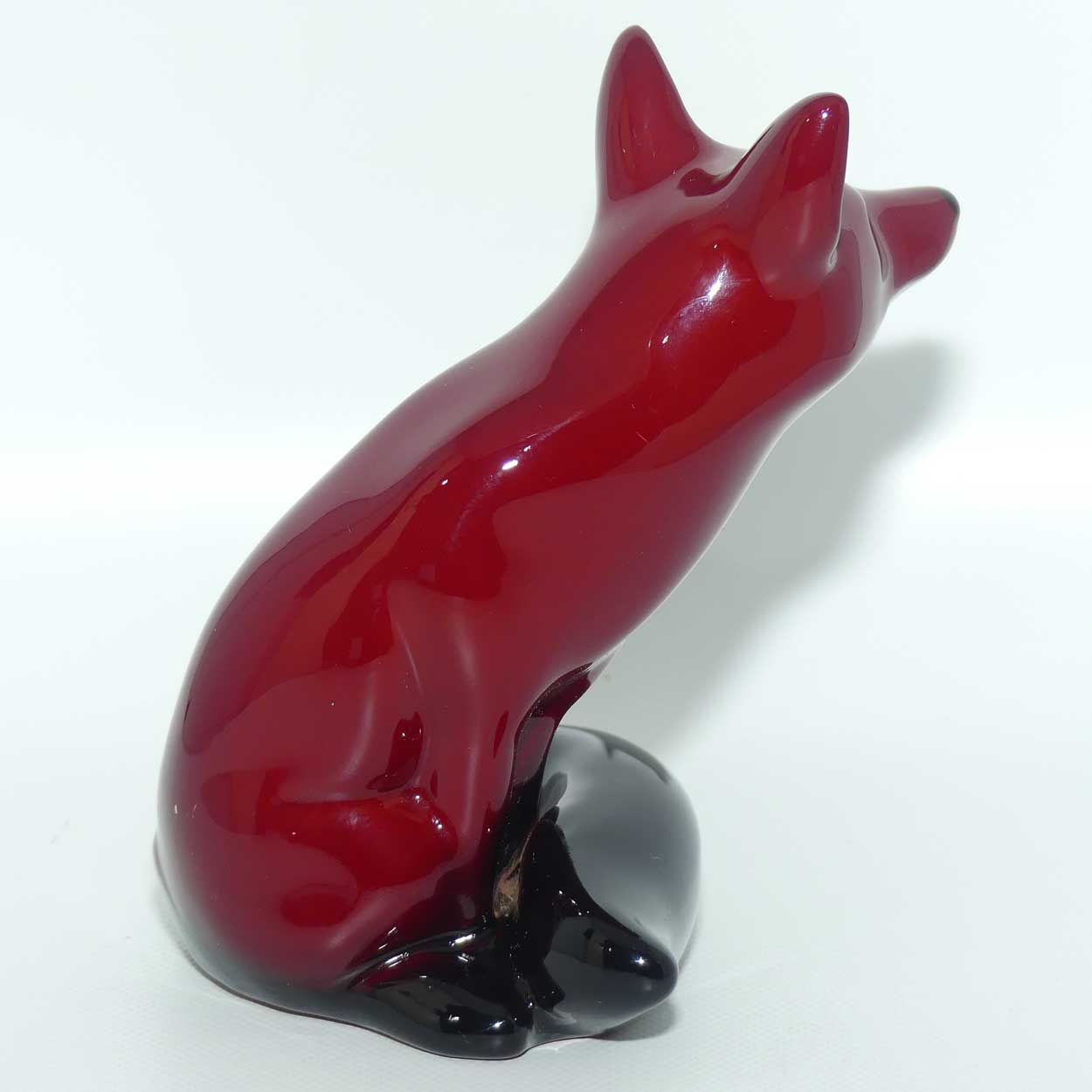 HN0147B Royal Doulton Flambe Seated Fox | Small | early version