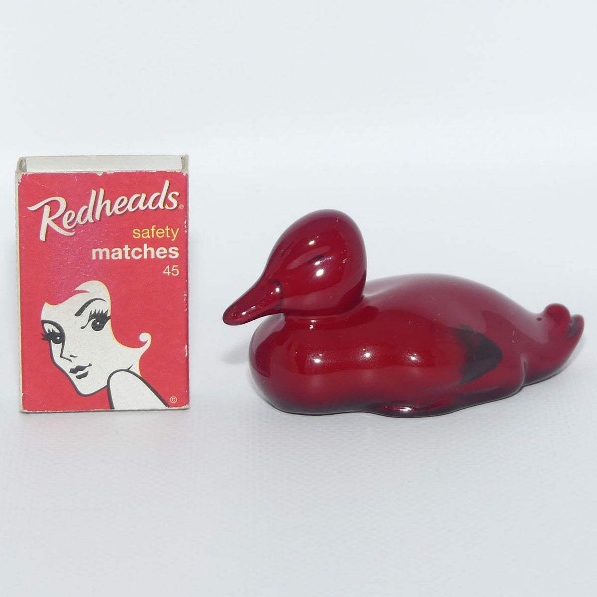 HN0148B Royal Doulton Flambe Resting Duck | Small | #2