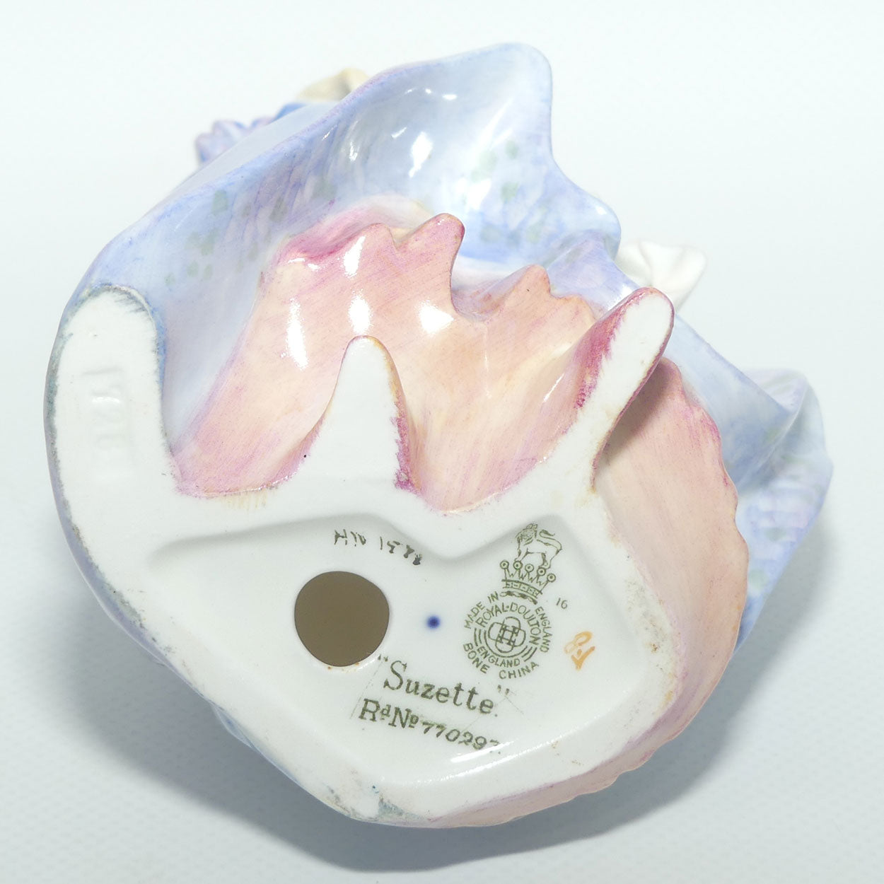 HN1577 Royal Doulton figure Suzette | Flowered Lavendar Dress