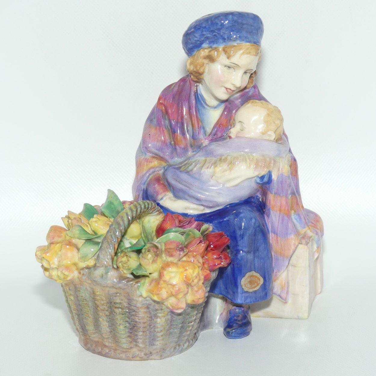 HN1627 Royal Doulton figure Curly Knob | Potted by Doulton and Co | original label