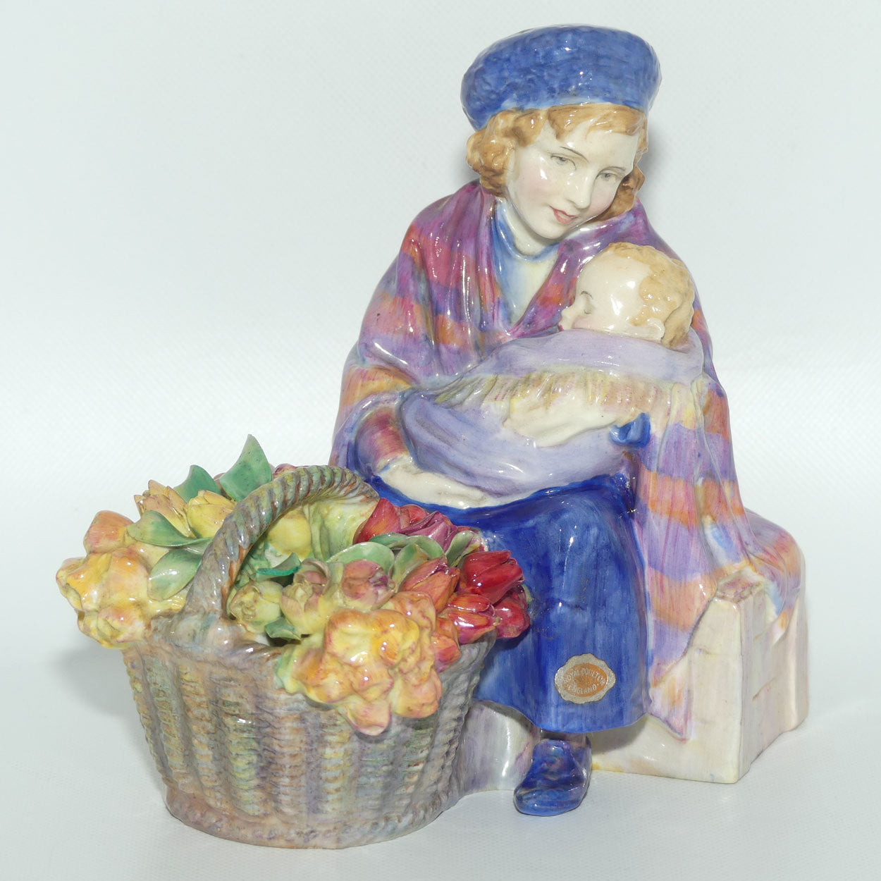 HN1627 Royal Doulton figure Curly Knob | Potted by Doulton and Co | original label