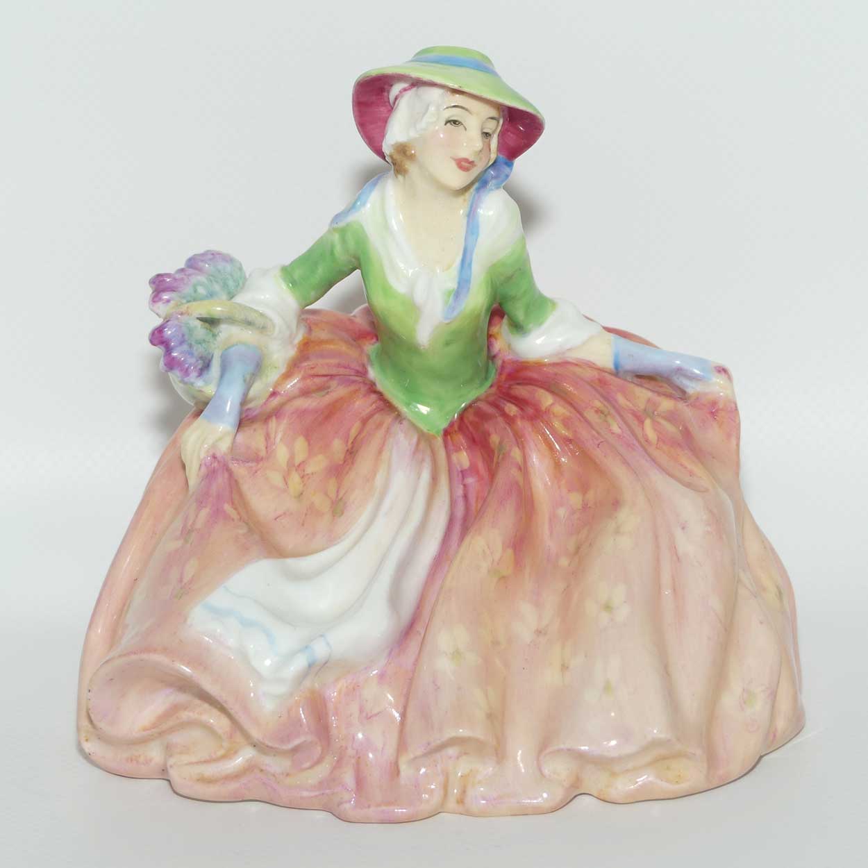 HN1871 Royal Doulton figure Annabella | Pink and Green | c.1942