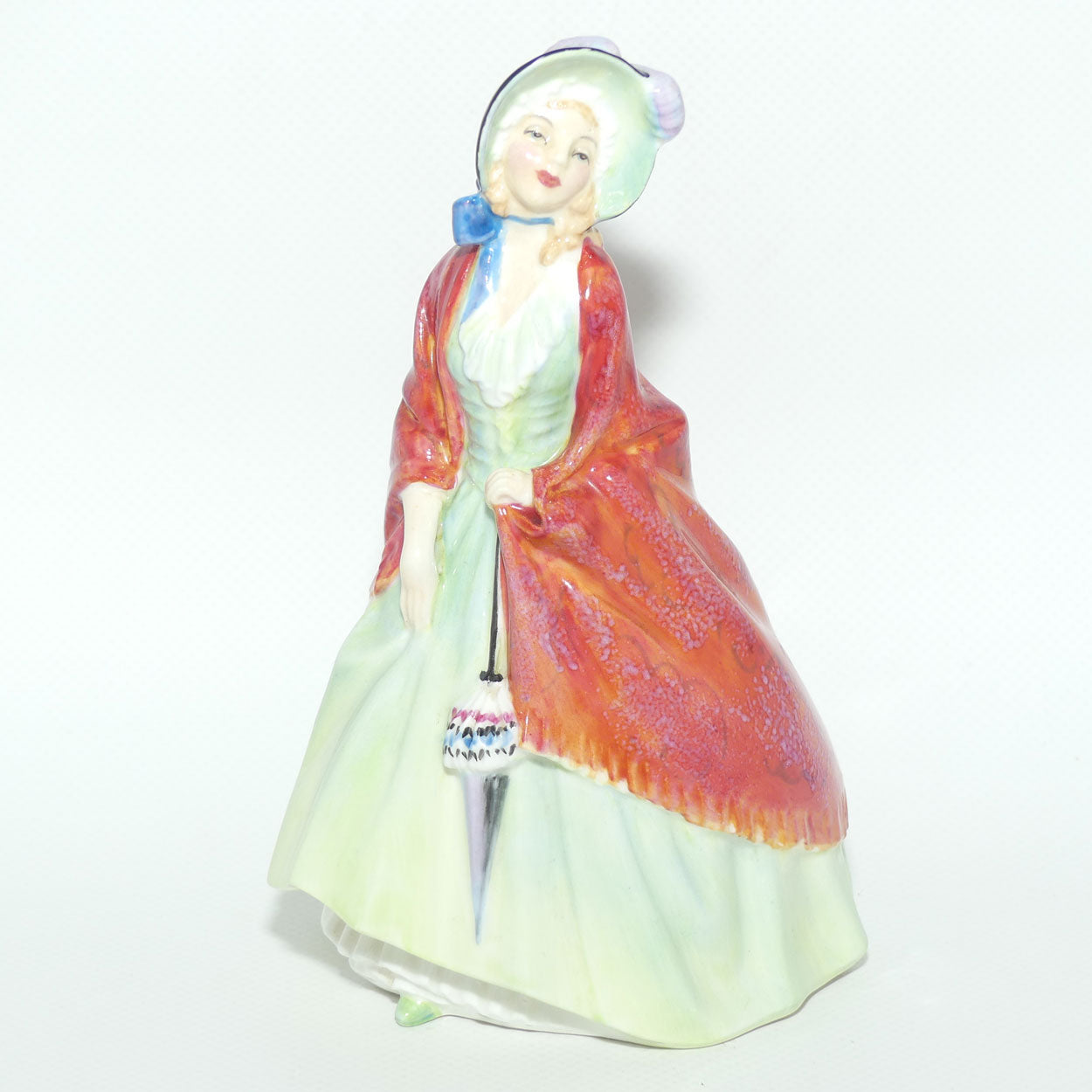 HN1914 Royal Doulton figure Paisley Shawl (Green)| #1