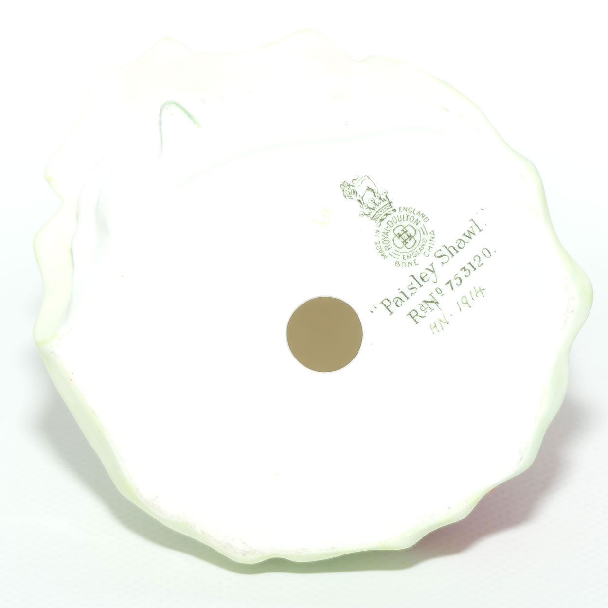 HN1914 Royal Doulton figure Paisley Shawl (Green)| #1