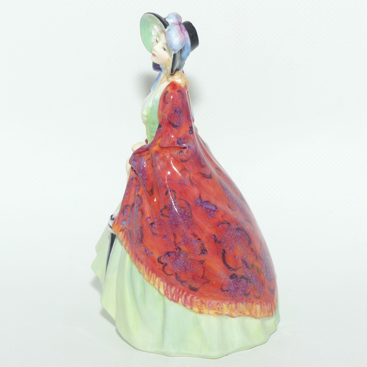 HN1914 Royal Doulton figure Paisley Shawl Green| #2