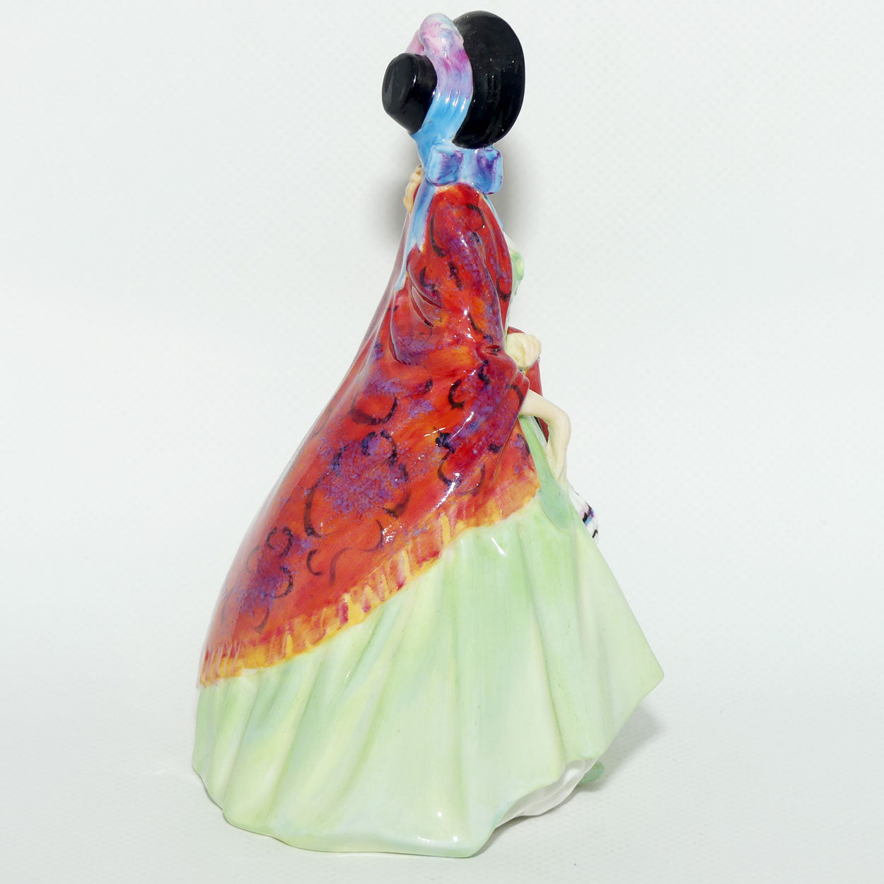 HN1914 Royal Doulton figure Paisley Shawl Green| #2