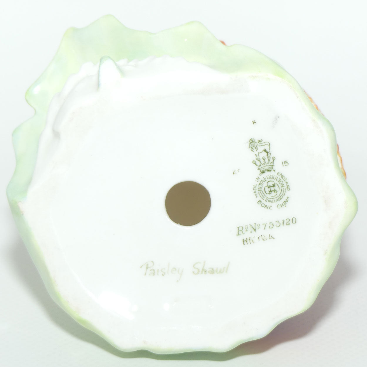 HN1914 Royal Doulton figure Paisley Shawl Green| #2
