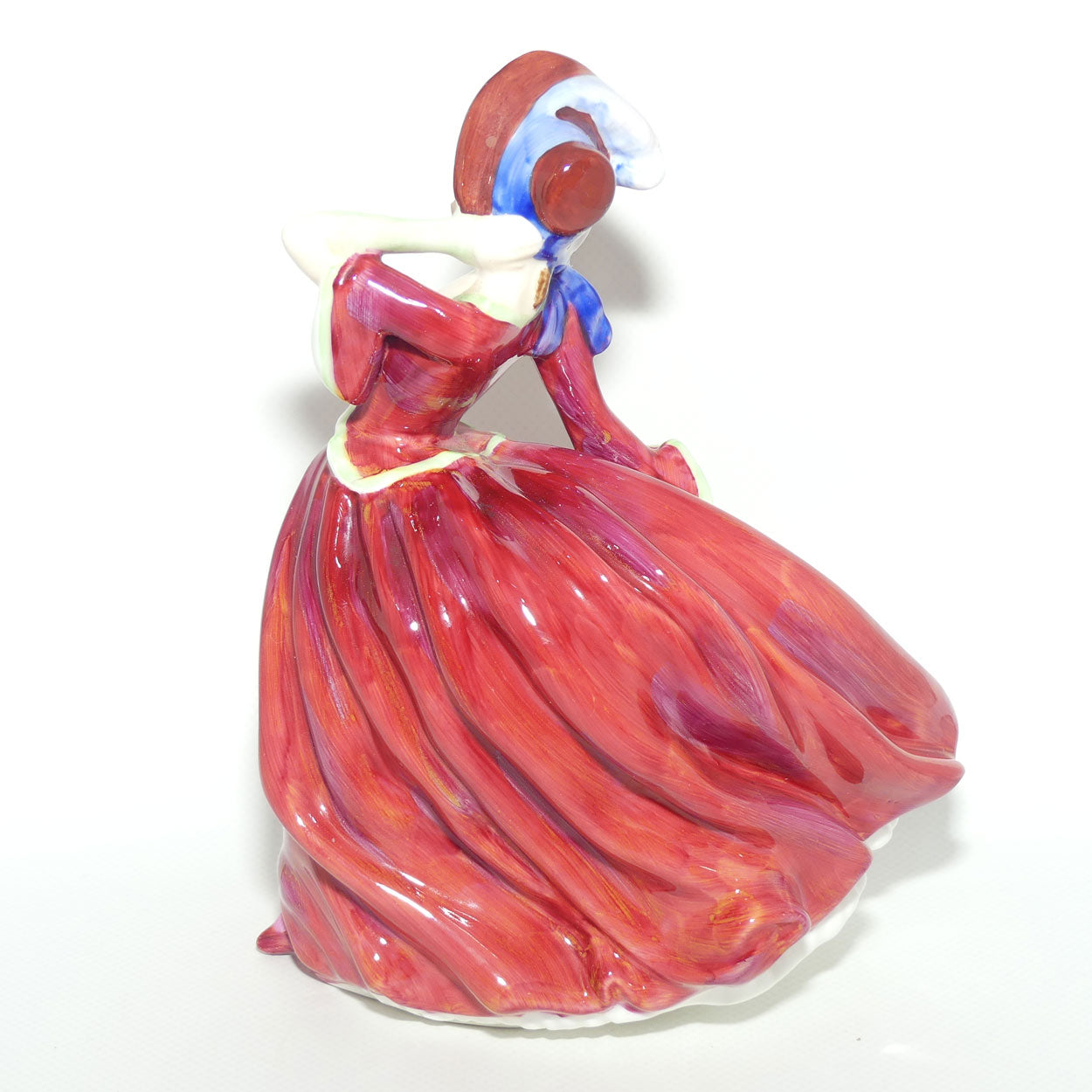 HN1934 Royal Doulton figure Autumn Breezes | Red | 1970s stamp
