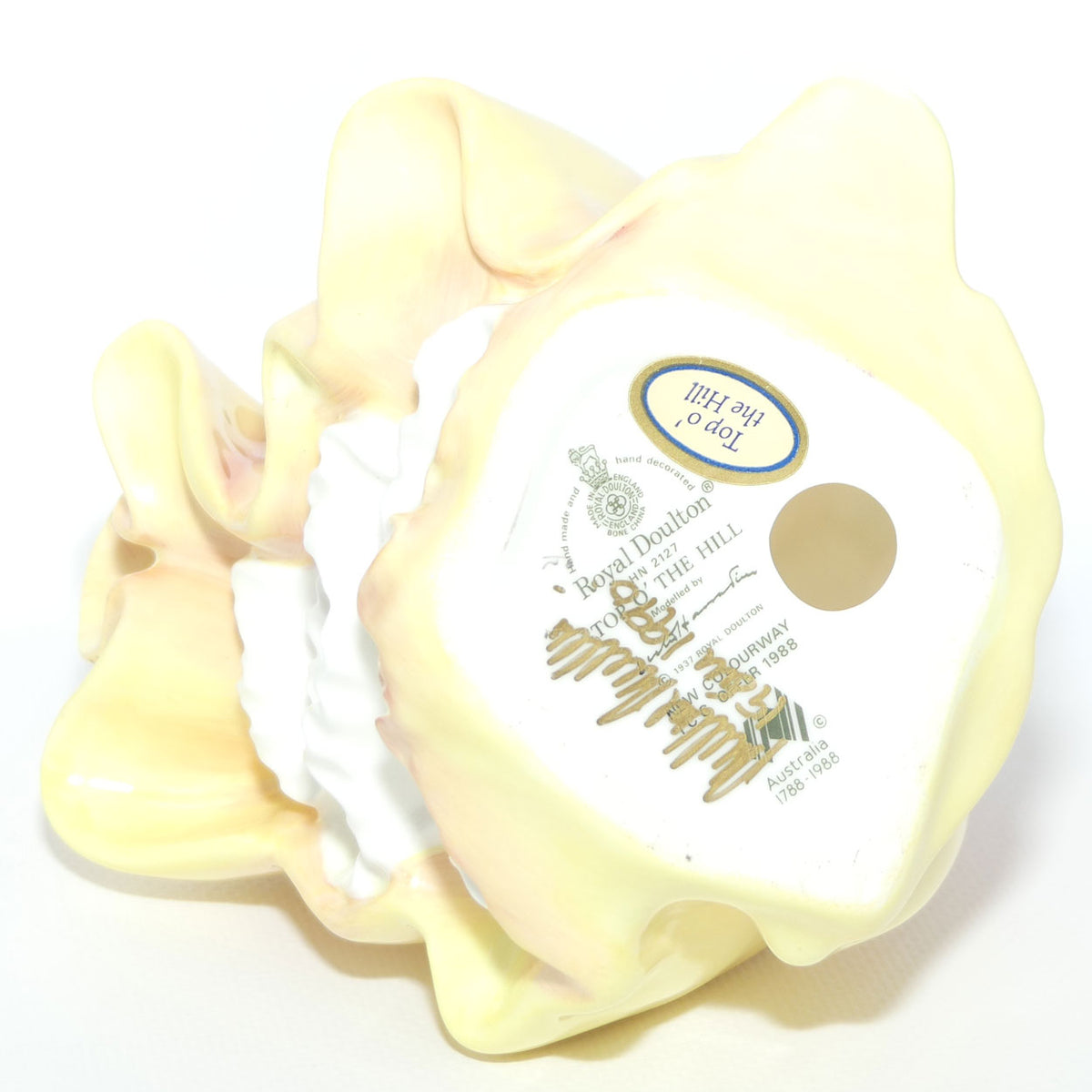HN2127 Royal Doulton figure Top O' The Hill | Green and Gold | Australian BiCentenary version