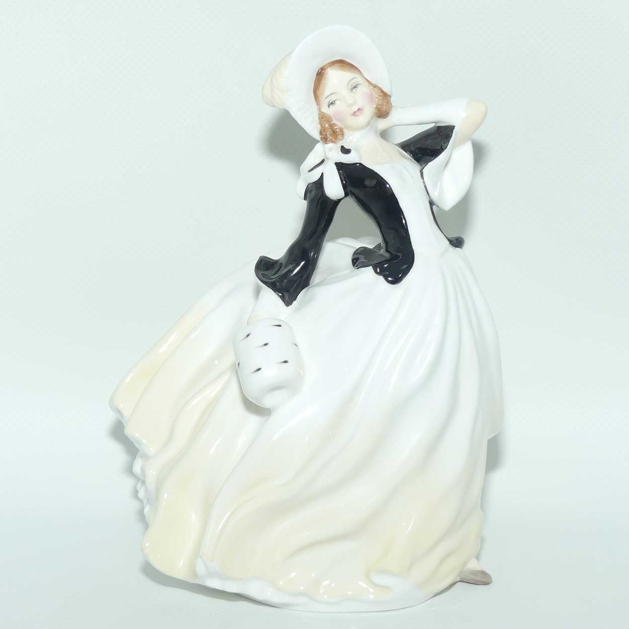 HN2147 Royal Doulton figure Autumn Breezes | Black and White
