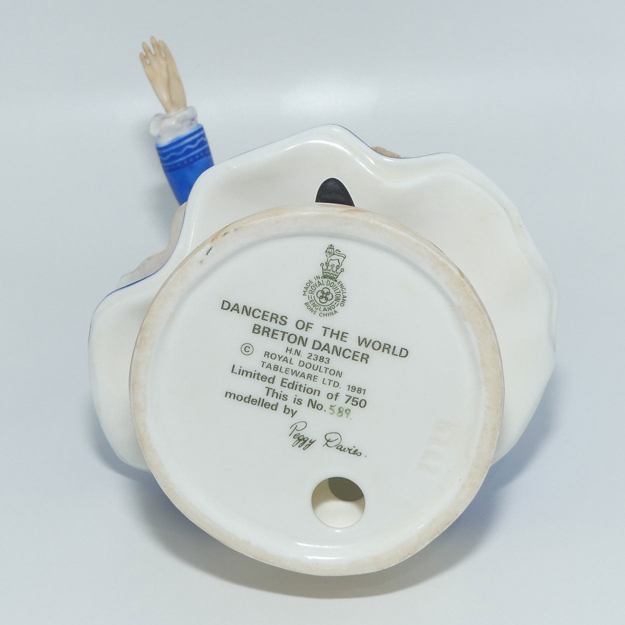 HN2383 Royal Doulton figure Breton Dancer | LE589/750 | Box, Base + Cert