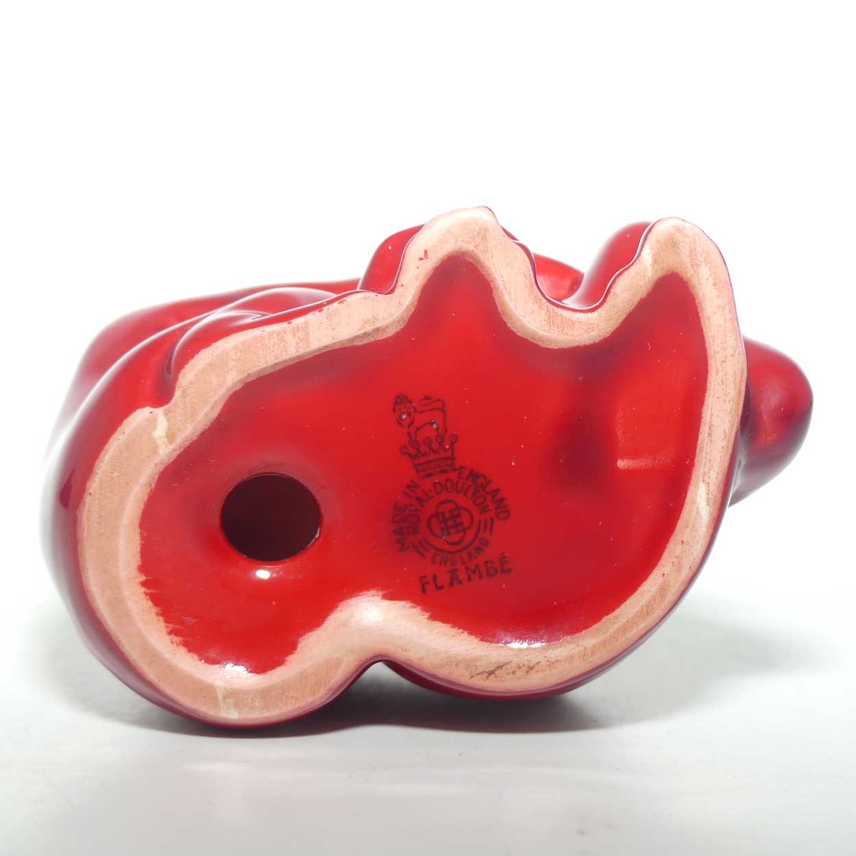 HN254 Royal Doulton Flambe figure Monkeys (Sang De Boeuf)