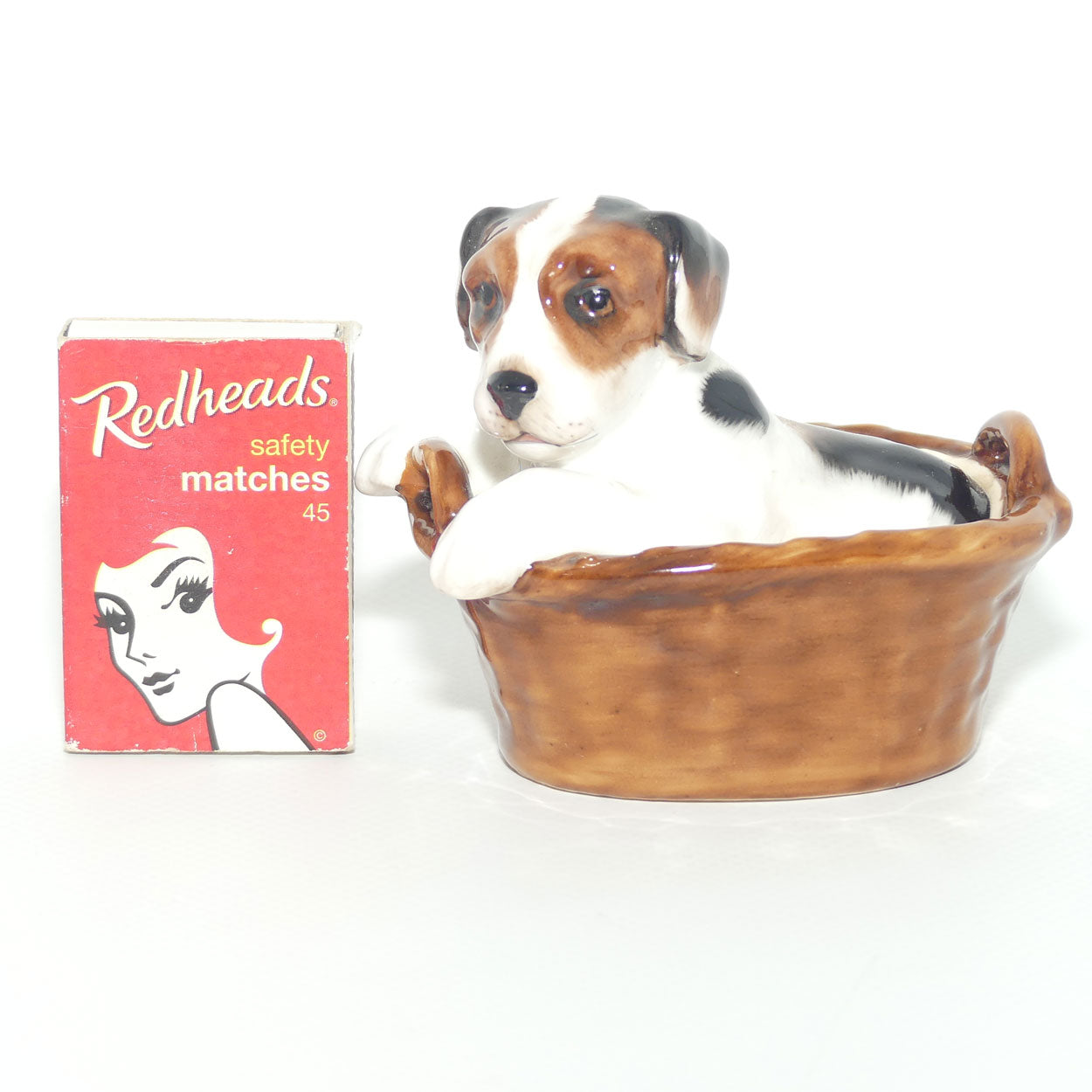 HN2587 Royal Doulton Terrier Sitting in Basket | #4
