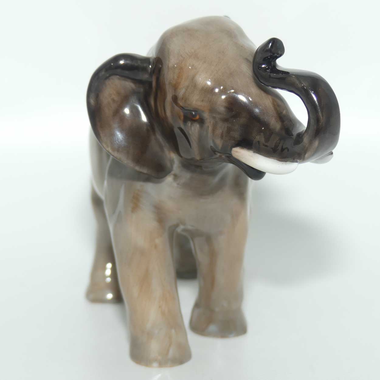 HN2644 Royal Doulton Elephant Trunk in Salute (Grey)