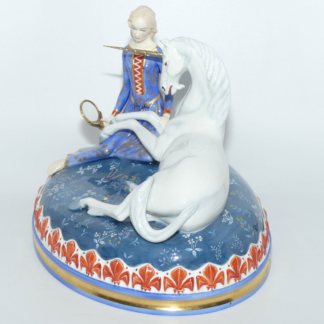 HN2825 Royal Doulton figure Myths and Maidens series | Lady and the Unicorn | LE 184/300