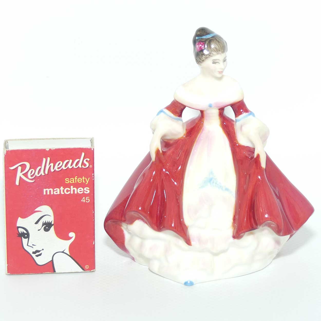 HN3174 Royal Doulton miniature figure Southern Belle | Red | #1