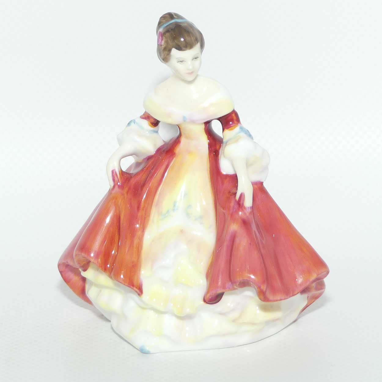 HN3174 Royal Doulton miniature figure Southern Belle | Red | #2