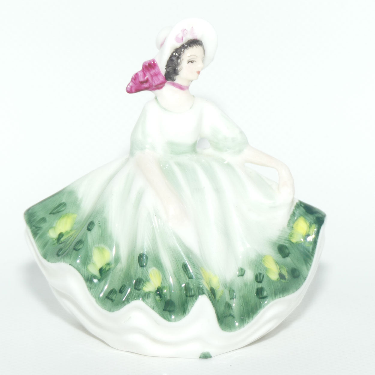 HN3218 Royal Doulton miniature figure Sunday Best | Green | #1