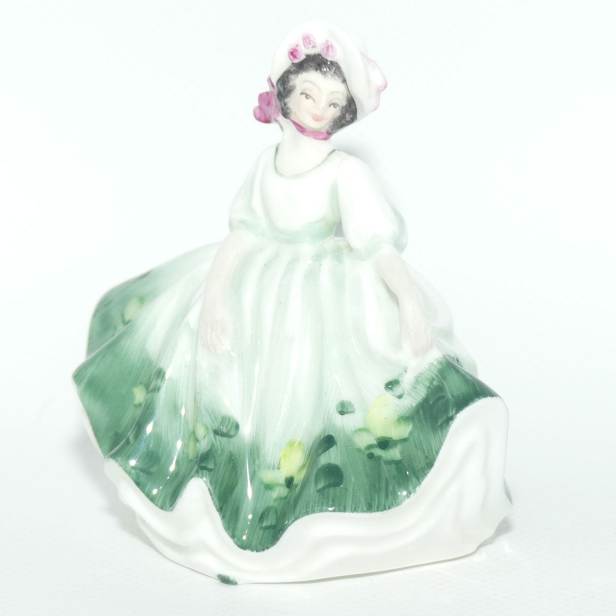 HN3218 Royal Doulton miniature figure Sunday Best | Green | #2