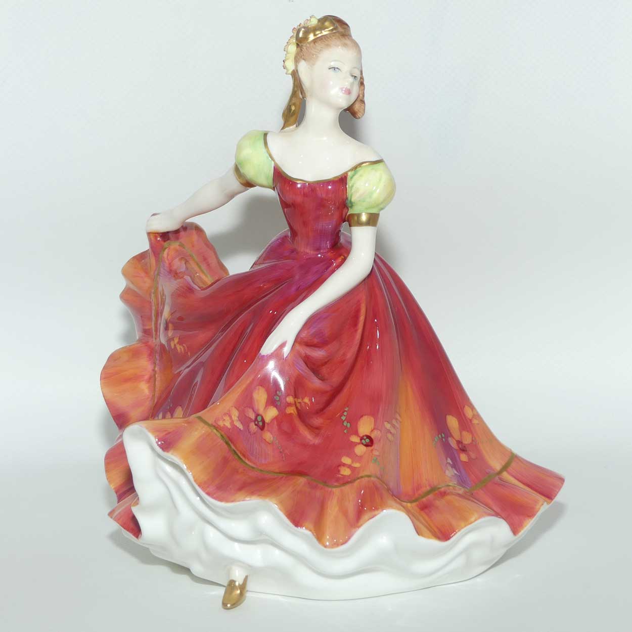 HN3417 Royal Doulton figure Ninette | Red | Special Colourway | signed M Doulton