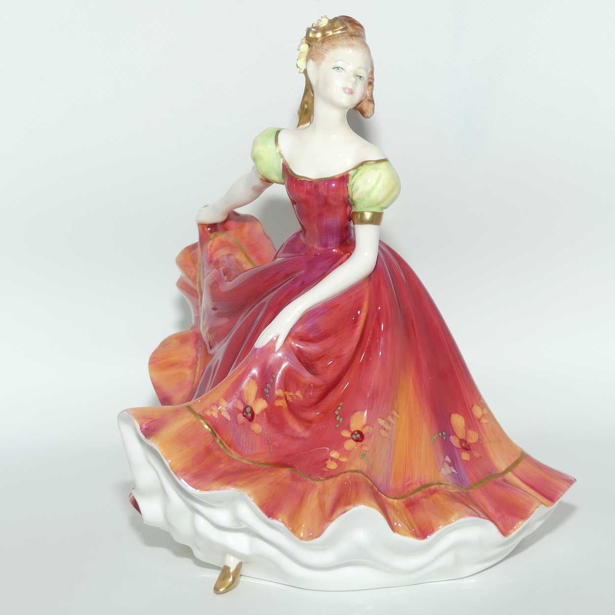 HN3417 Royal Doulton figure Ninette | Red | Special Colourway | signed M Doulton