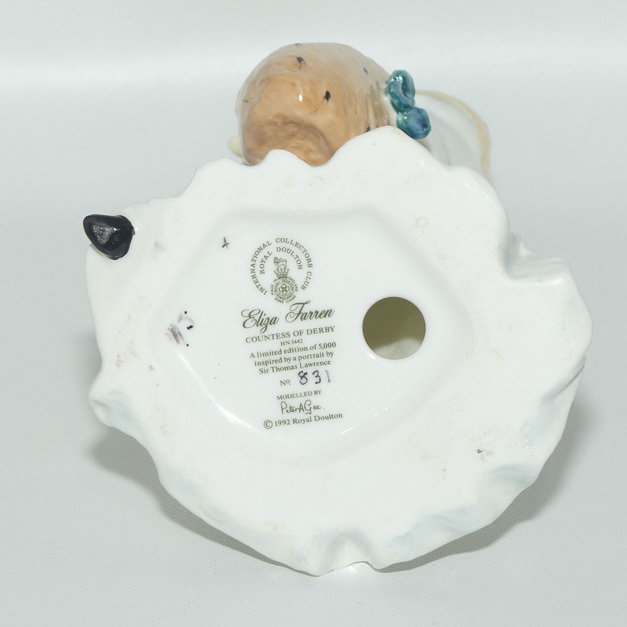 HN3442 Royal Doulton figure Eliza Farren, Countess of Derby | LE831/5000 | + Cert